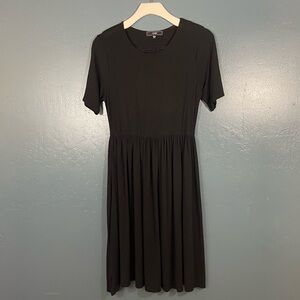 Vibe Sportswear Women’s Solid Black Mini Short Sleeve Dress Size XL